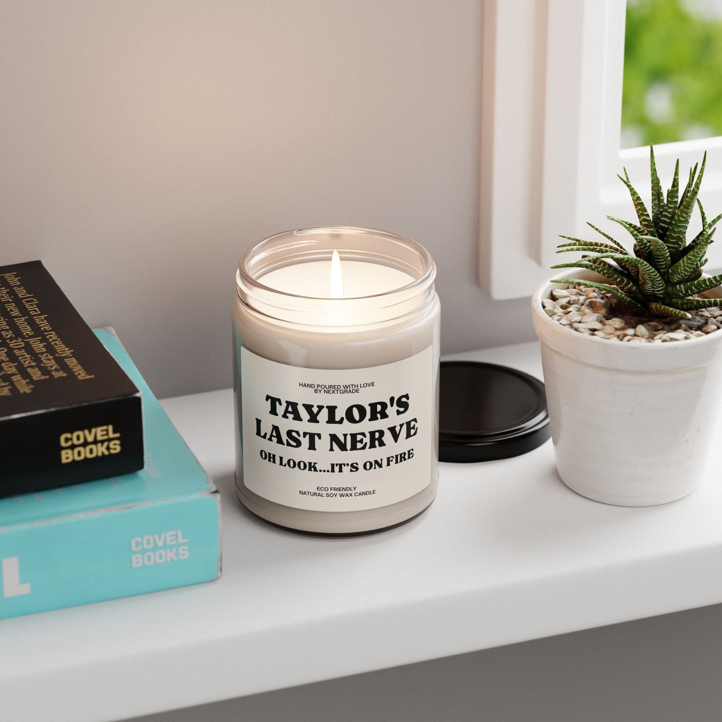 Personalized  Scented Soy Candle Custom Last Nerve Scented Soy Candle, Custom Name Candle, Funny Gift Personalized Candle Gift Funny Candle,