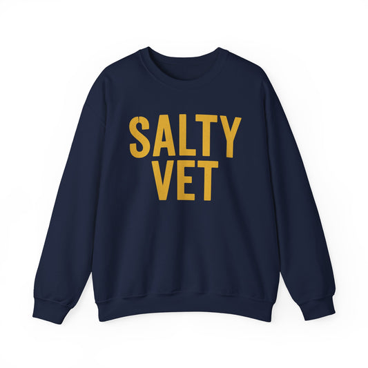 Salty Vet Sweatshirt, Veteran Sweatshirt, Cozy Crewneck for Veteran, Perfect Gift for Veterans, Casual Wear for Every Day