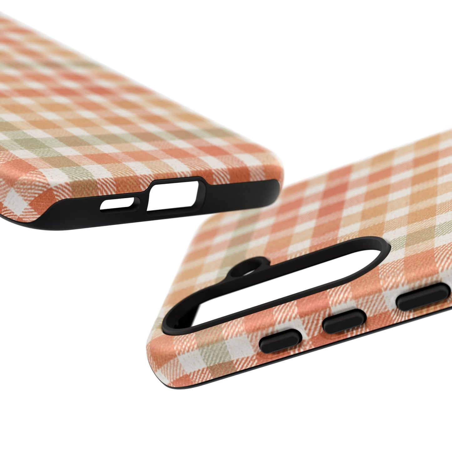 Boho Checkered Phone Case | Neutral Aesthetic Plaid Case | Retro Minimalist Check Design | iPhone Cover | Samsung Cover