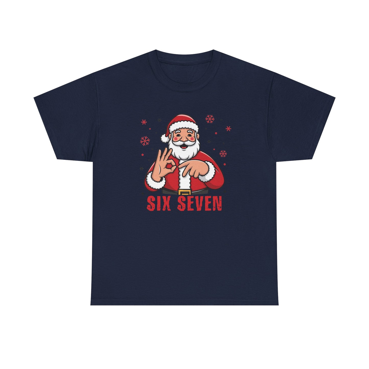 Six Seven Santa Funny Christmas T-Shirt  Humorous Holiday Tee for Men & Women | Trendy Santa Graphic Shirt | Gift for Friends