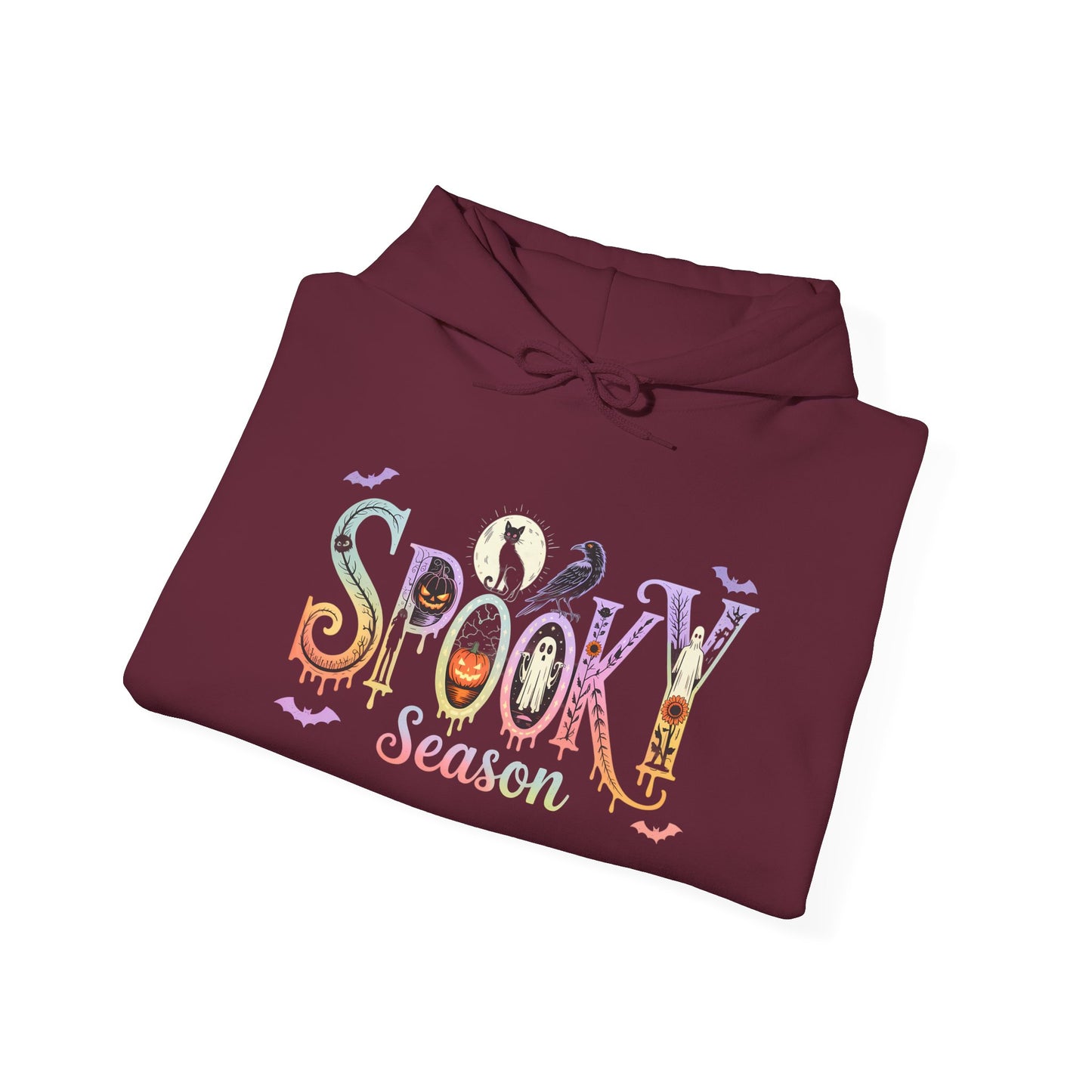Spooky Season Hooded Sweatshirt, Halloween Hoodie, Fall Fashion, Unisex Sweatshirt Hoodie, Cozy Gift for Autumn, Trendy Casual Wear