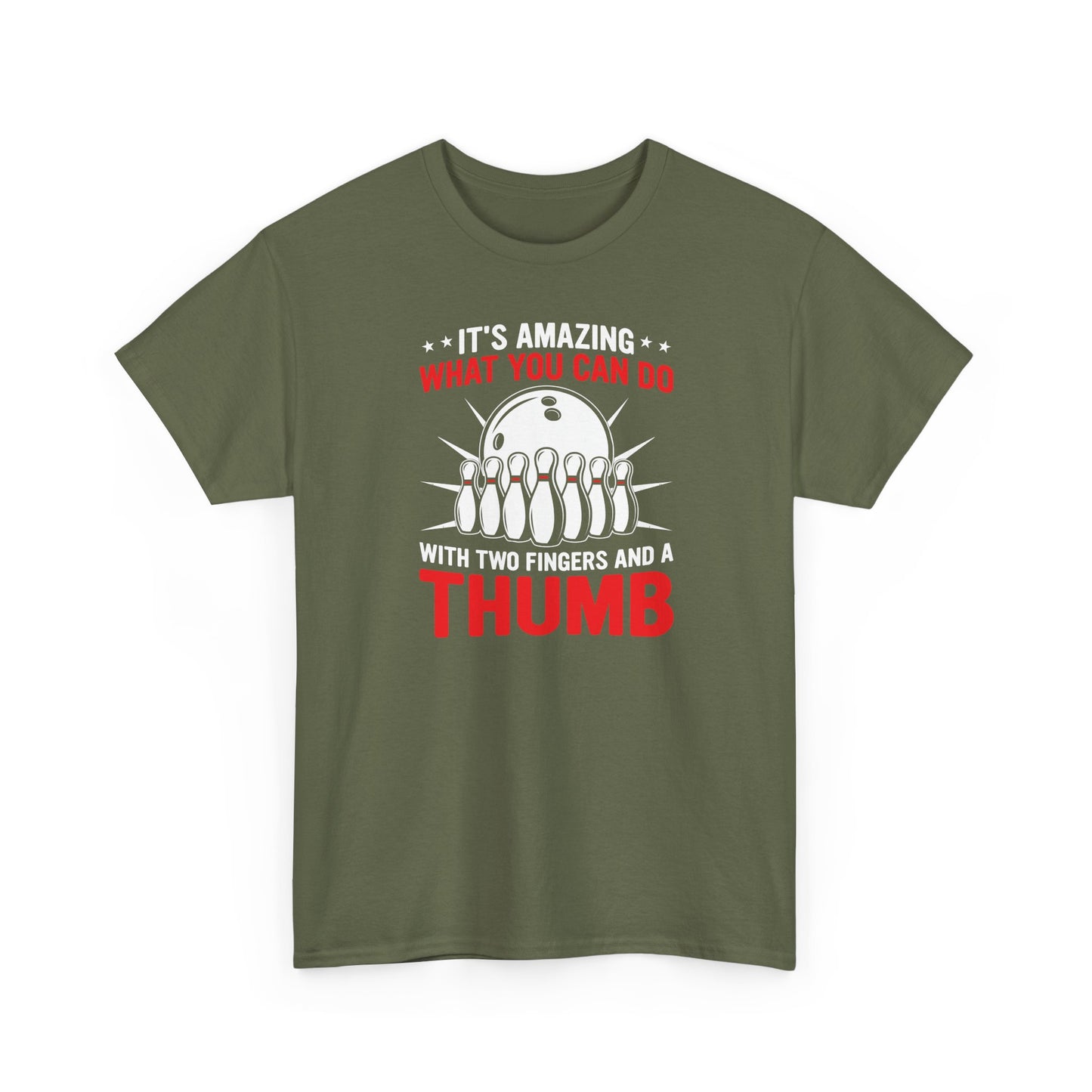 Bowling Humor Tee - Funny Graphic Unisex Heavy Cotton Shirt for Bowlers, Gift for Bowling Enthusiasts, Bowling Birthday, Sport Tee