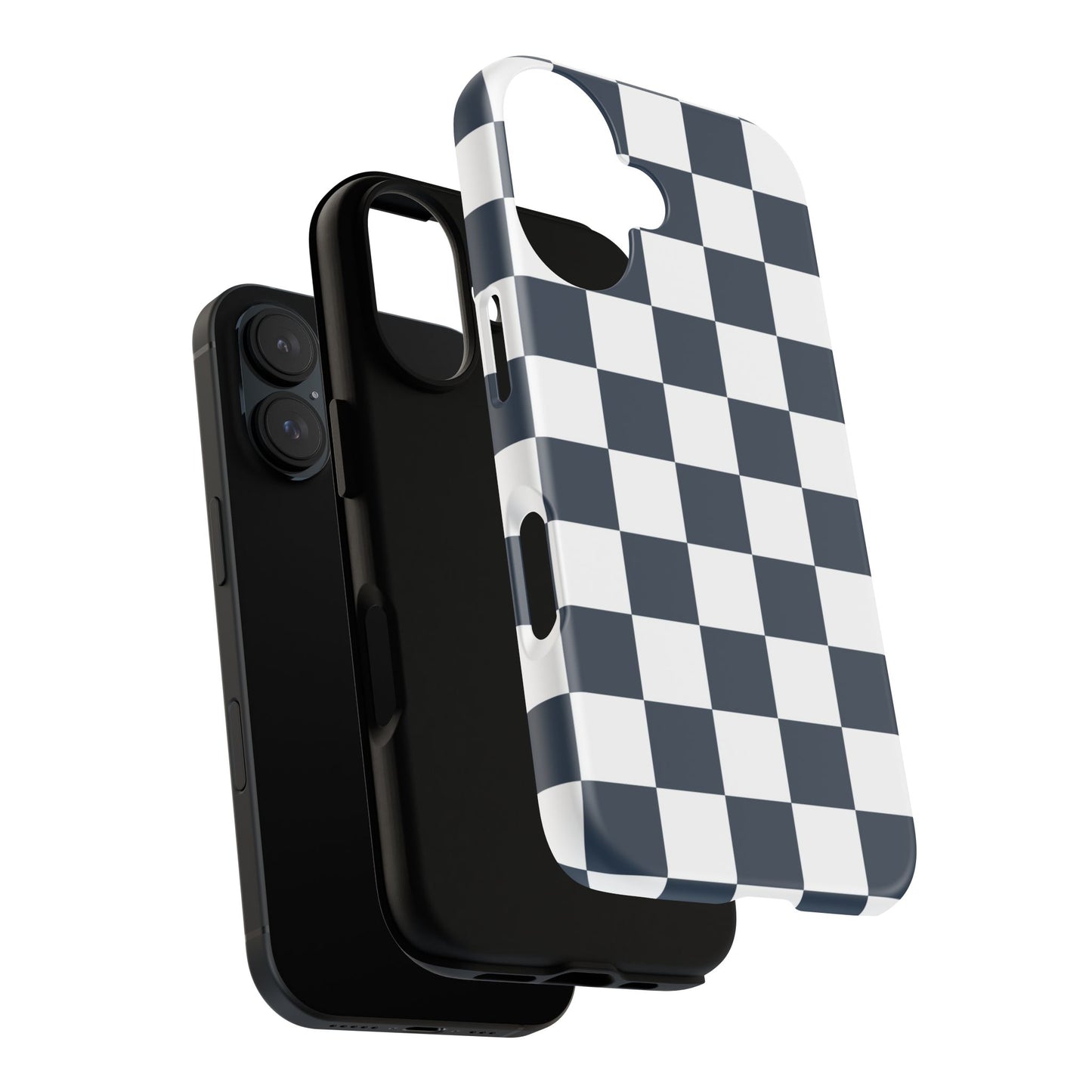 Checkered Pattern iPhone Case, iPhone Cover, Modern iPhone Accessory, Gift for Him, Trendy Mobile Protection