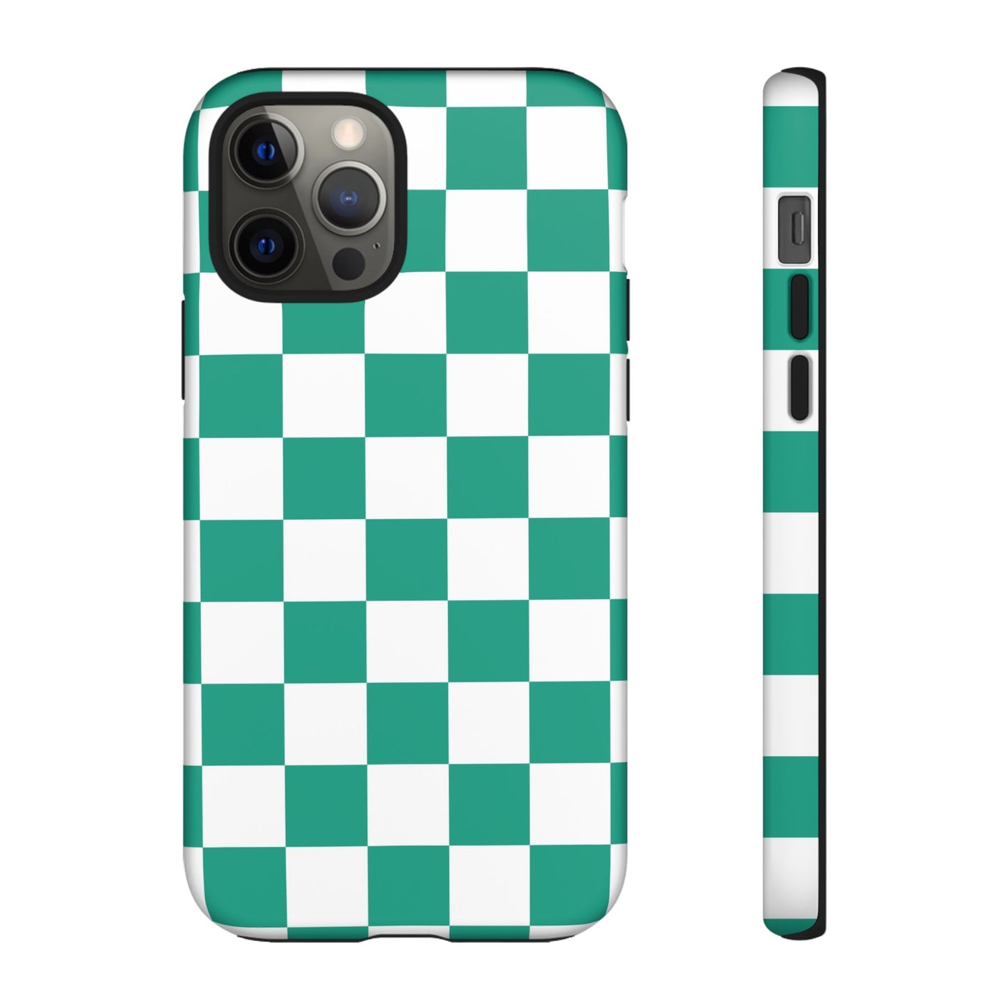 Checkered iPhone Case, Stylish Phone Cover,  Mobile Case For iPhone 17 Pro, 17, 16, 15, 14, 13, 12, 11, X, XR,XS MAX, Chic Gift for Her