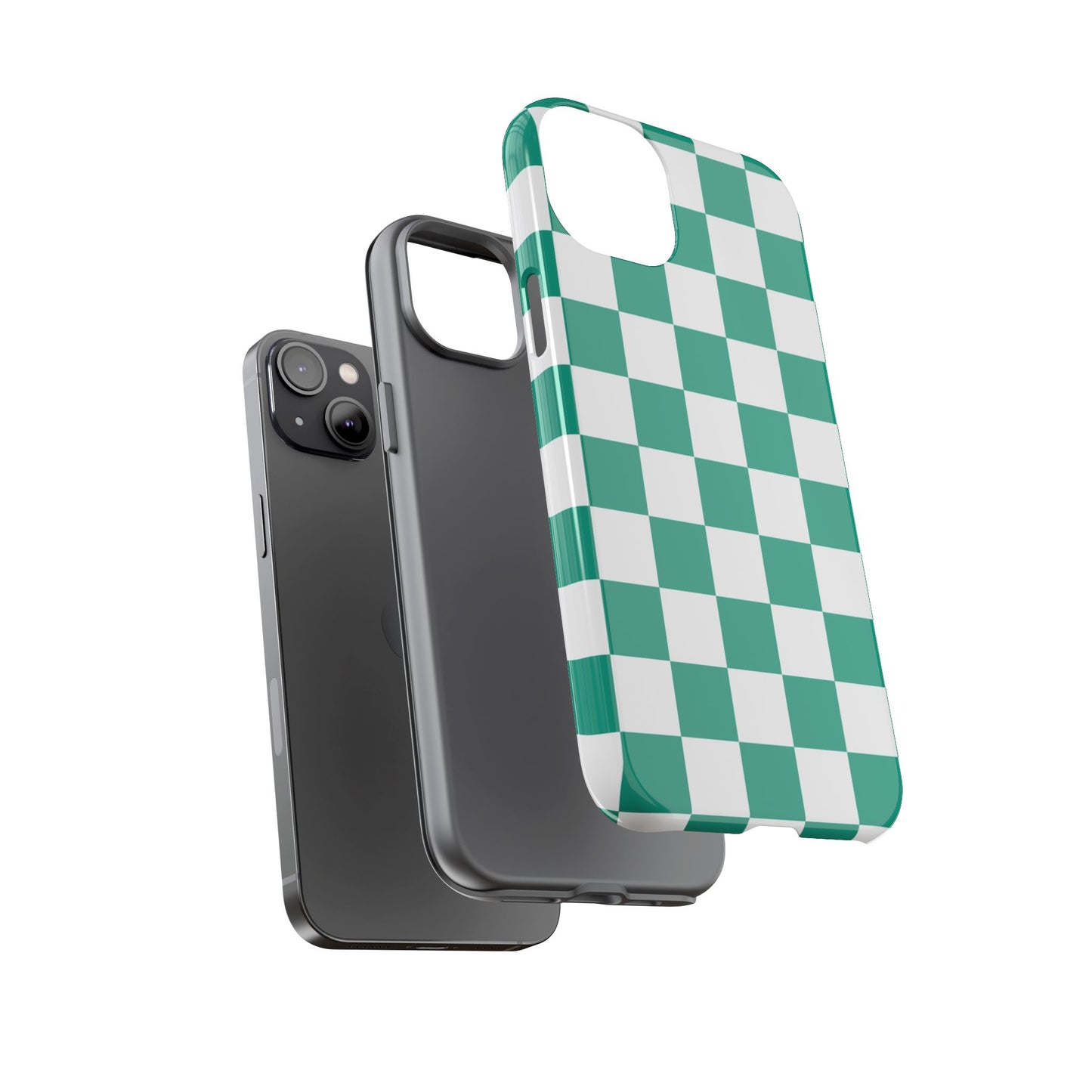 Checkered iPhone Case, Stylish Phone Cover,  Mobile Case For iPhone 17 Pro, 17, 16, 15, 14, 13, 12, 11, X, XR,XS MAX, Chic Gift for Her