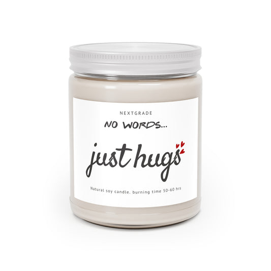 Sympathy Gifts for Loss of Loved One, Memorial Gifts, No Words Just Hugs, Grief, Think of You, Condolence, Get Well Candle for Women