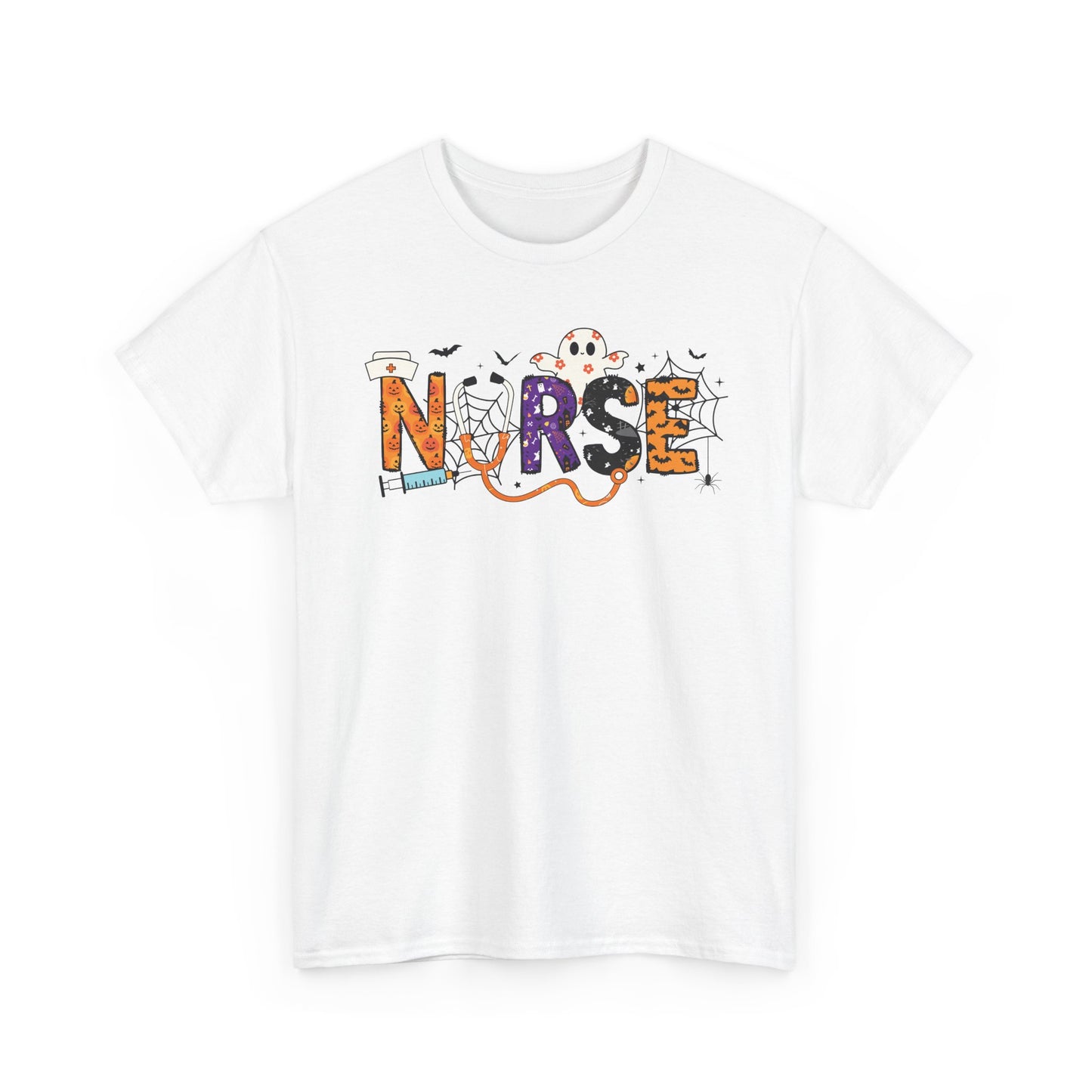Nurse Graphic Tee, Funny T-Shirt for Nurses, Great Gift for Healthcare Workers, Nursing Student Apparel, Halloween-Themed Nursing Shirt