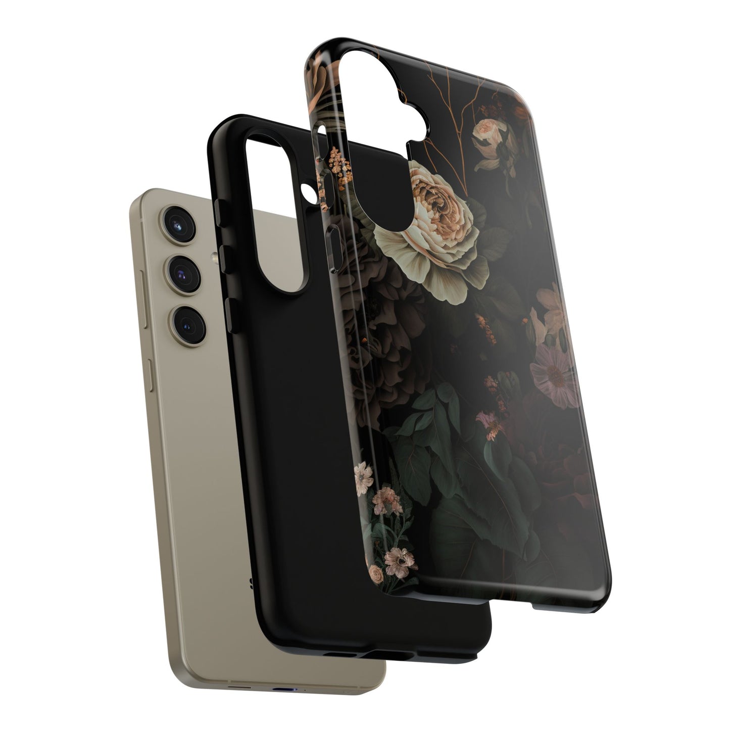 Floral Phone Case For iPhone And Samsung, Tough Cases, Flower Design, Stylish Protection, Gift for Her, Nature Lovers Accessory, Floral Gift