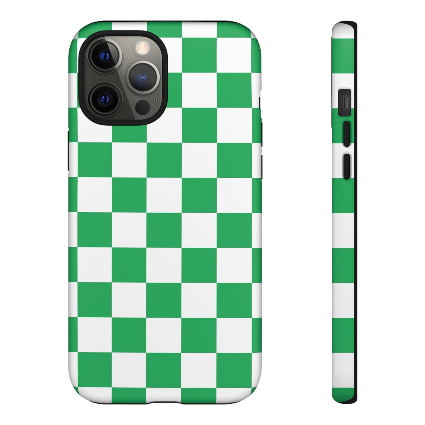 Green Checkerboard Phone Case, iPhone 17 Pro, 17, 16, 15, 14, 13, 12, 11, X, XR, XS MAX, Mobile Cover, Gift for Students, Phone Accessory