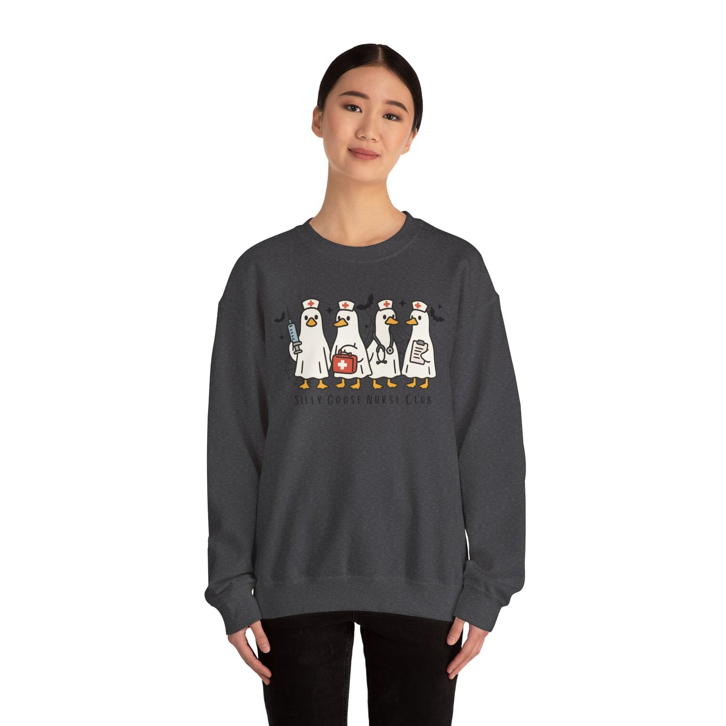 Funny Nurse Crewneck Sweatshirt for Medical Professionals, Cozy Gift for Healthcare Workers, Casual Wear, Unique Nursing Apparel