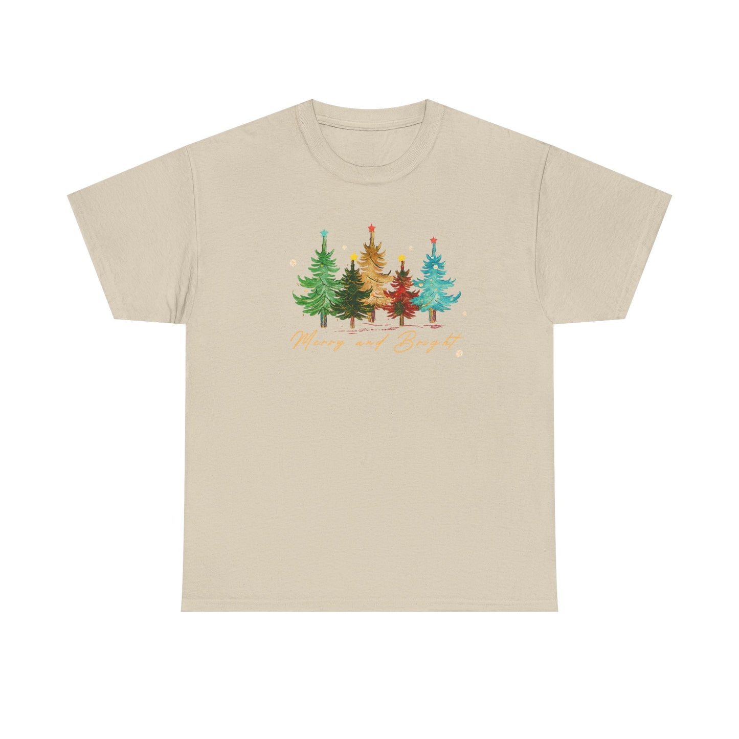 Merry and Bright Trees, Women's Christmas Shirt, Womans Holiday Shirt,Christmas Gift,Chic Winter Shirt,Cute Holiday Tee,Christmas Tree Shirt