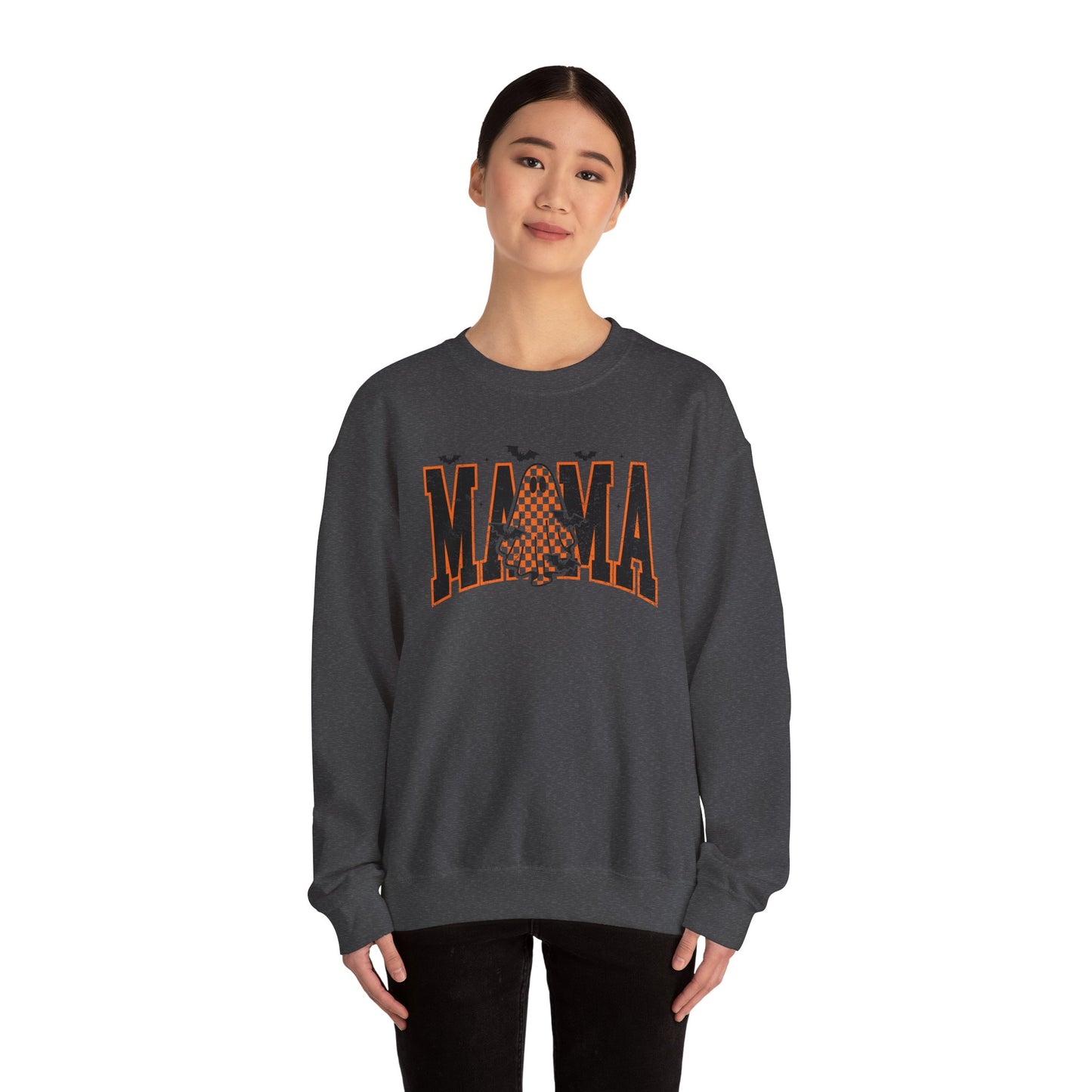 Spooky Ghost Sweatshirt, Gift For Mom, Halloween Crewneck, Cozy Fall Apparel, Perfect for Parties, Casual Gatherings, Everyday Wear