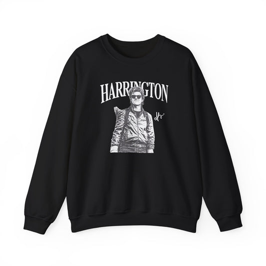 Harrington Portrait Crewneck Sweatshirt | Vintage Photo Graphic Pullover | Aesthetic Unisex Sweatshirt, Retro Streetwear Gift