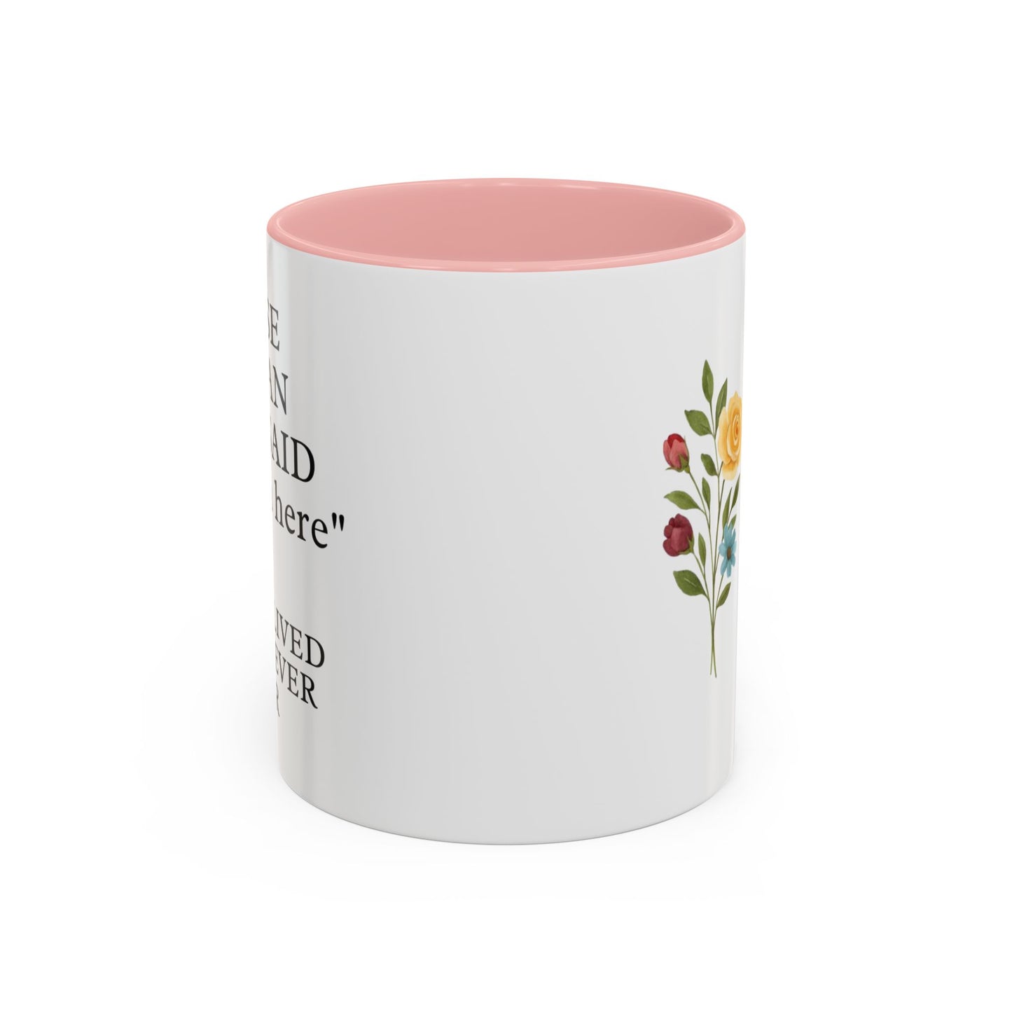 Personalized Retirement Coffee Mug, Floral Design, Gift for Retirees, Custom Name Mug, Celebration Drinkware, Retirement Day Gift