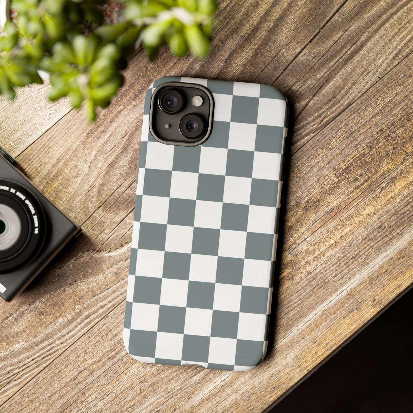 Stylish Checkerboard Phone Case, Durable Phone Cover, Unique Gift, iPhone 17 Pro, 17, 17 Air, 16, 15, 14, 13, 12, 11, X, XR, XS MAX