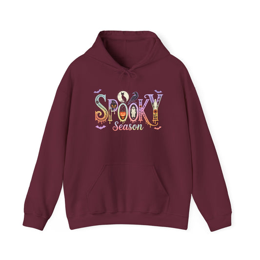 Spooky Season Hooded Sweatshirt, Halloween Hoodie, Fall Fashion, Unisex Sweatshirt Hoodie, Cozy Gift for Autumn, Trendy Casual Wear