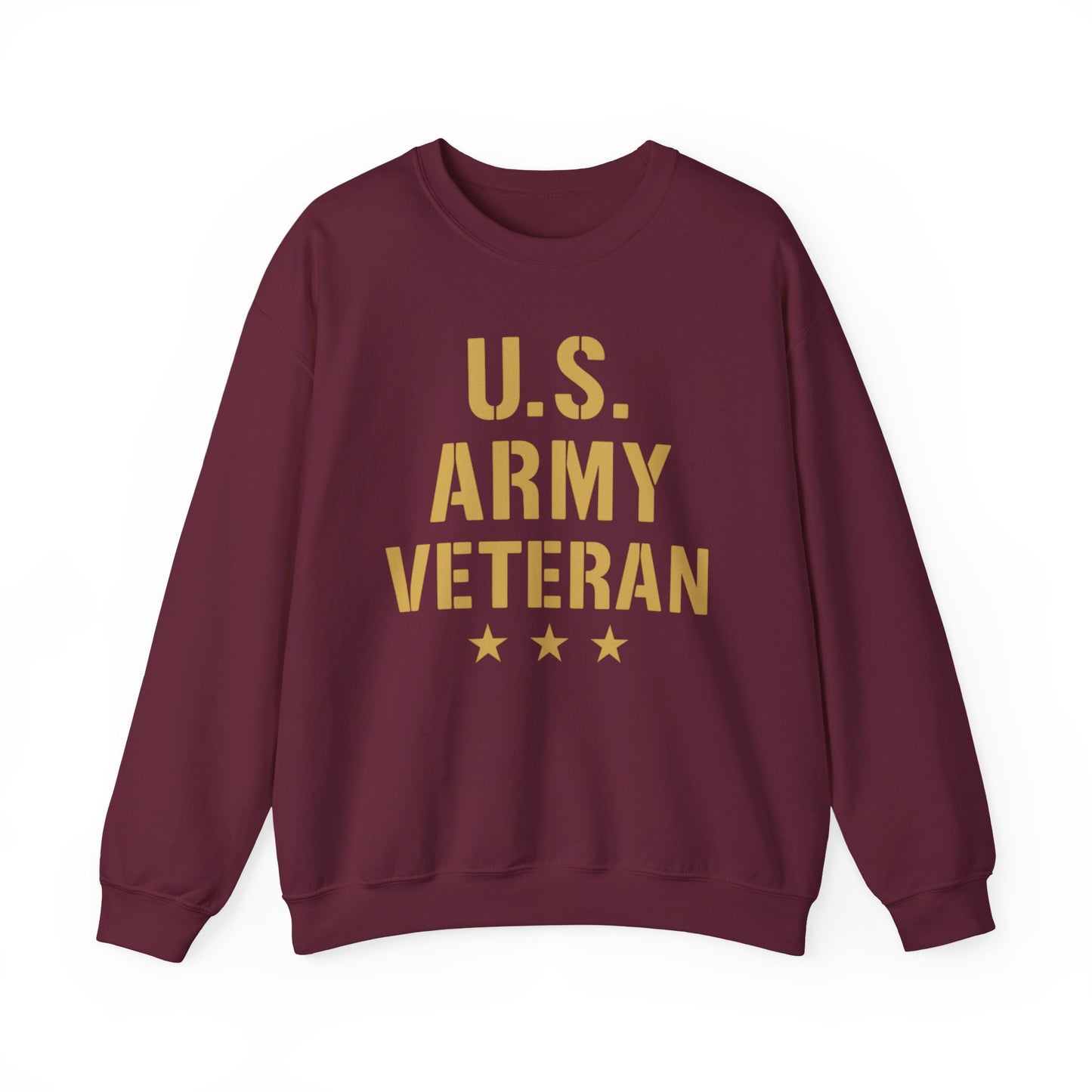 U.S. Army Veteran Crewneck Sweatshirt, Military Tribute Gift, Veteran Appreciation, Unisex Casual Wear, Cozy Sweatshirt