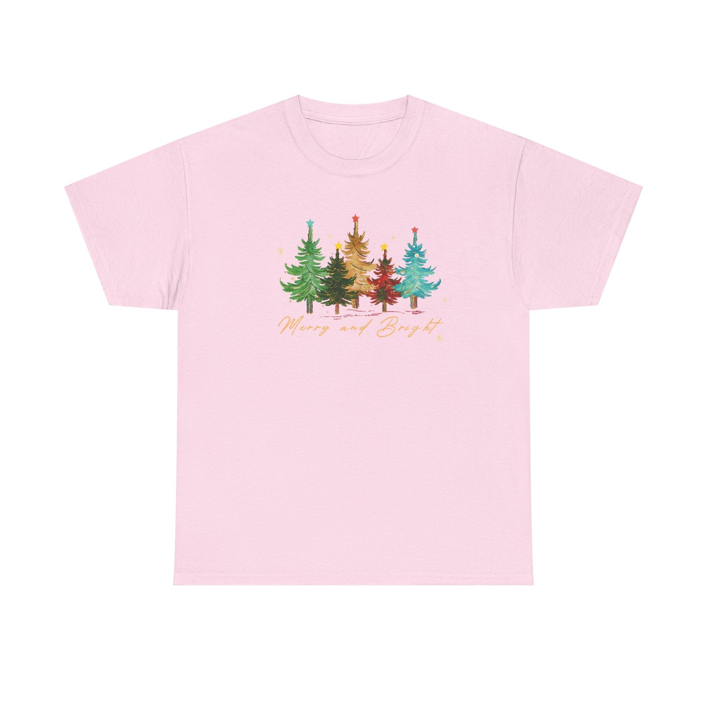 Merry and Bright Trees, Women's Christmas Shirt, Womans Holiday Shirt,Christmas Gift,Chic Winter Shirt,Cute Holiday Tee,Christmas Tree Shirt