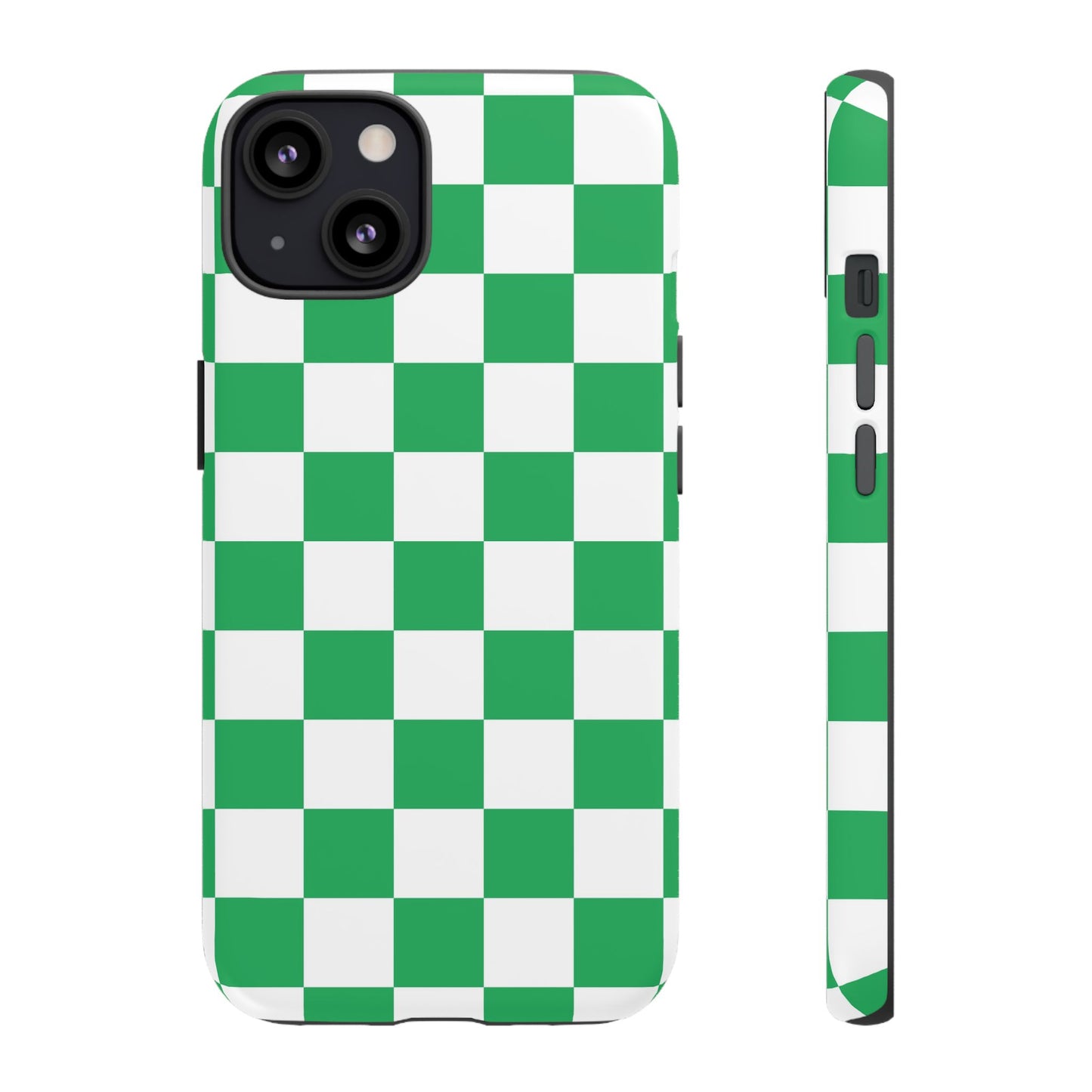 Green Checkerboard Phone Case, iPhone 17 Pro, 17, 16, 15, 14, 13, 12, 11, X, XR, XS MAX, Mobile Cover, Gift for Students, Phone Accessory