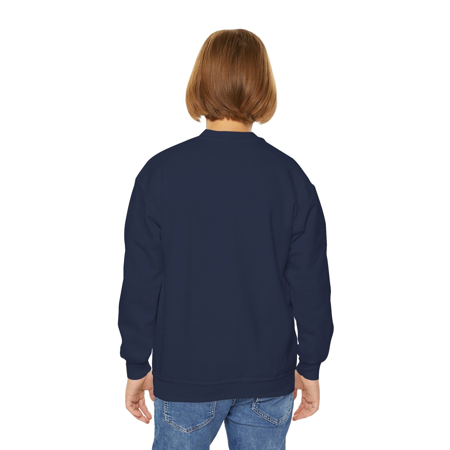Cute Fish Graphic Youth Crewneck Sweatshirt, Fun Gift, Cozy Wear, Casual Style, Perfect for Kids, Name Initial Sweatshirt, Birthday Gift