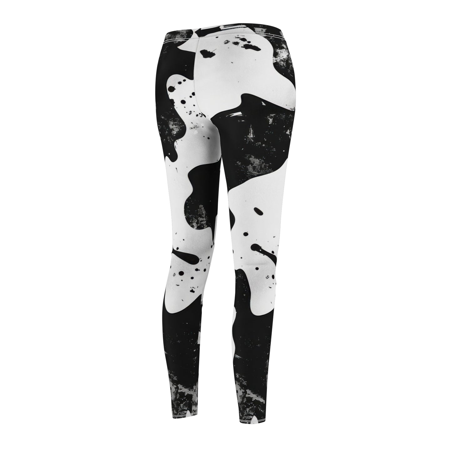 Trendy Black And White Leggings for Women, Casual Fitness Leggings, Stylish Athleisure Wear, Perfect for Yoga And Everyday Use