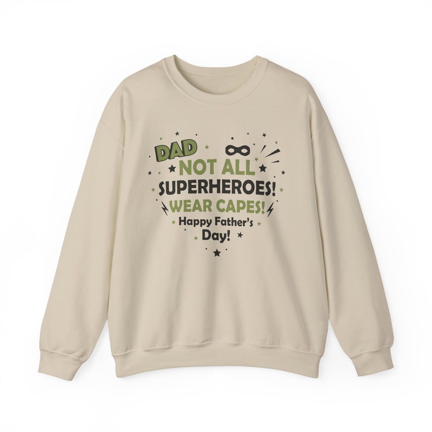 Dad Superhero Sweatshirt, Heavy Blend Crewneck, Perfect Father's Day Gift, Casual Lounge Wear, Cozy Birthday Present