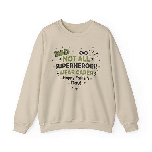 Dad Superhero Sweatshirt, Heavy Blend Crewneck, Perfect Father's Day Gift, Casual Lounge Wear, Cozy Birthday Present