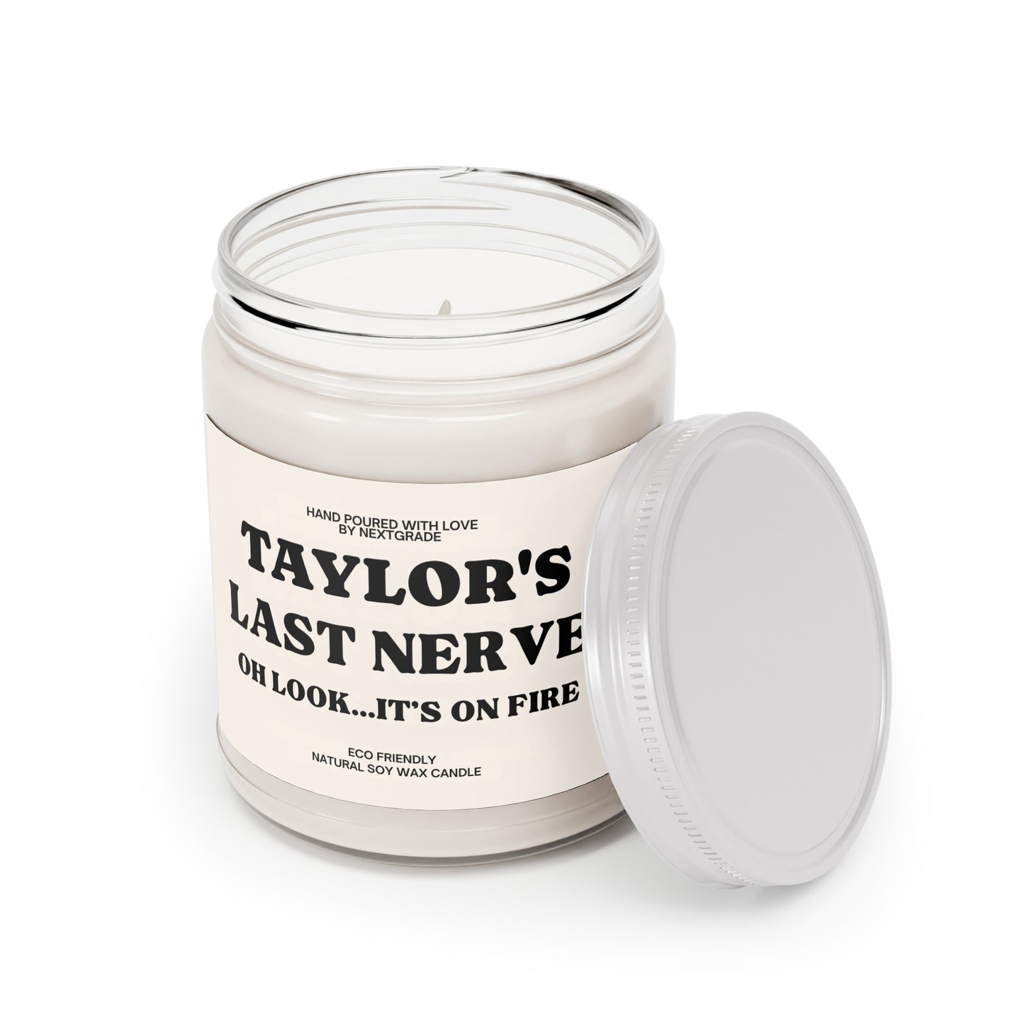 Personalized Funny Scented Candle – Last Nerve Candle, Eco-Friendly Gift for Friend, Relaxation Home Décor, Housewarming & Birthday Gift