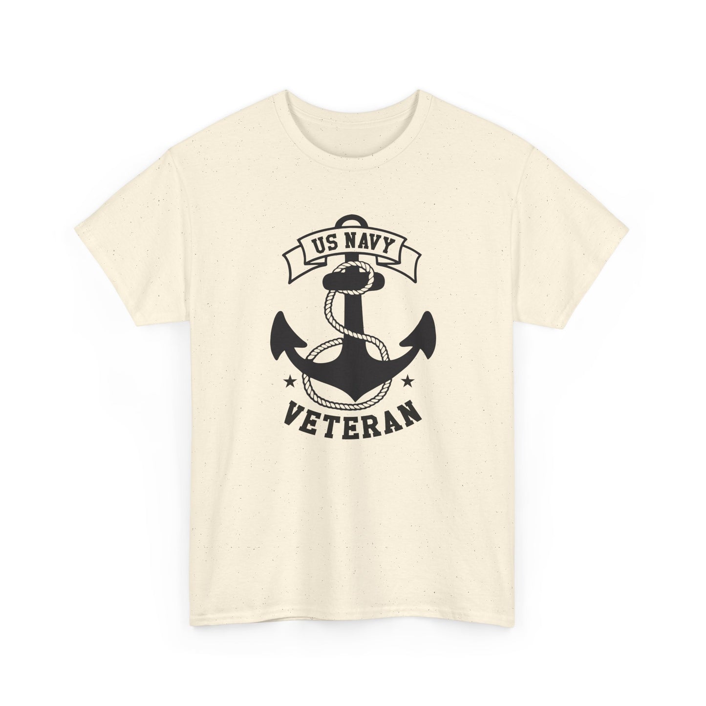 Navy Veteran Heavy Cotton Tee, US Navy Tribute Shirt, Military Appreciation Gift, Veteran's Day Outfit, Gift for Navy Personals
