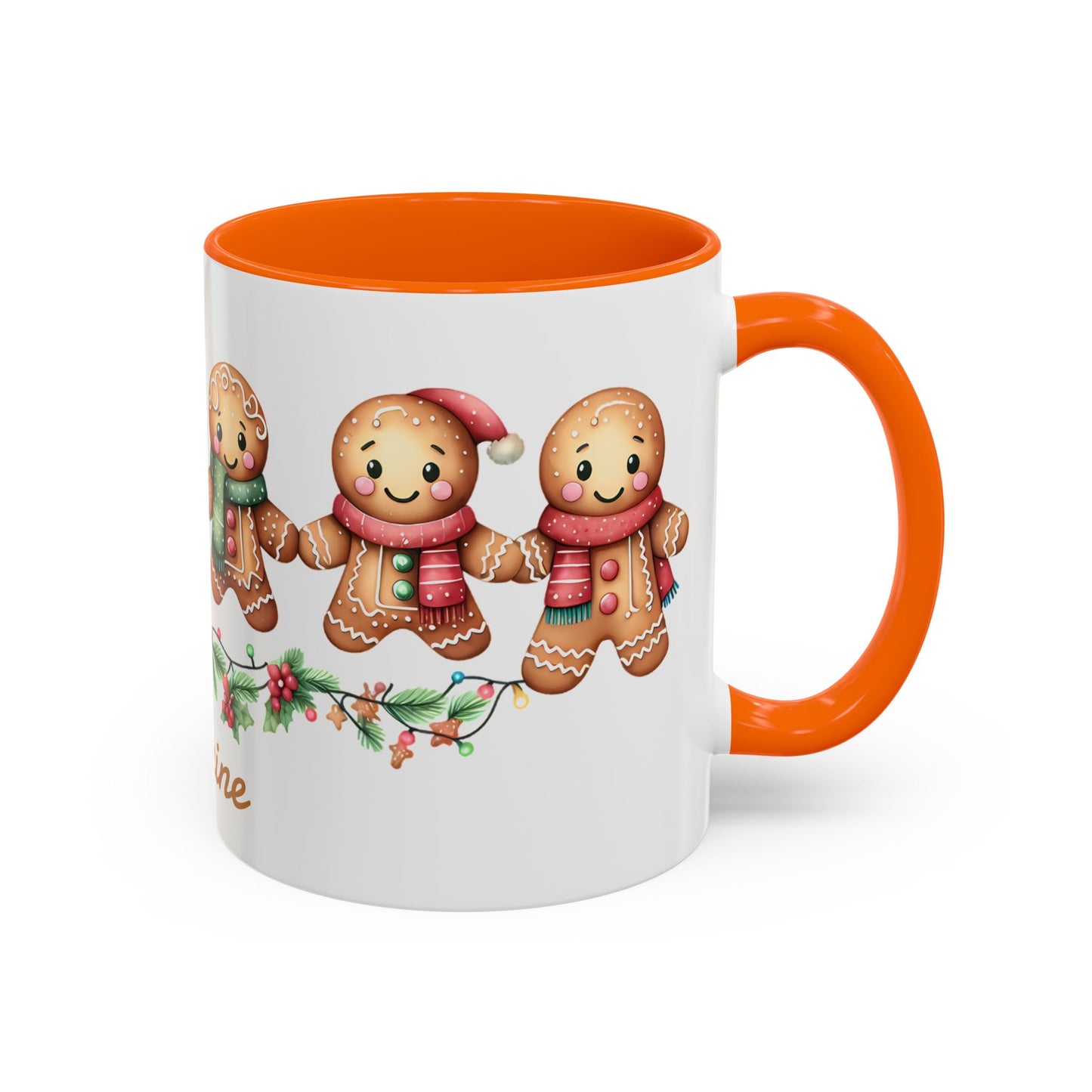 Personalized Gingerbread Friends Coffee Mug, Holiday Mug, Christmas Decor, Personalized Coffee Cup, Gift for Her, Winter Wonderland