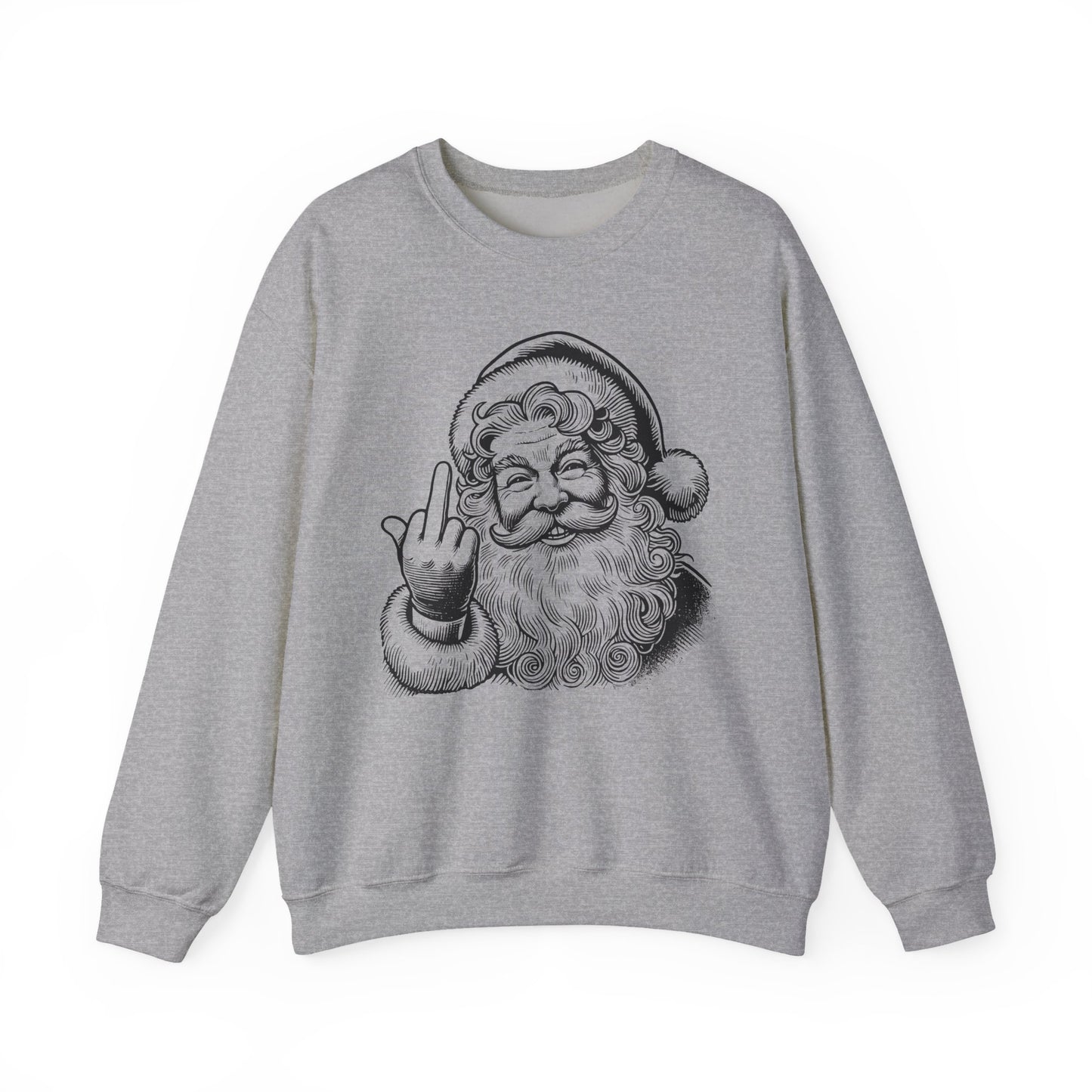 Funny Sassy Santa Sweatshirt for Holiday Fun, Christmas Gift for Friends, Cozy Winter Wear, Funny Crewneck Sweater, Unique Holiday Apparel