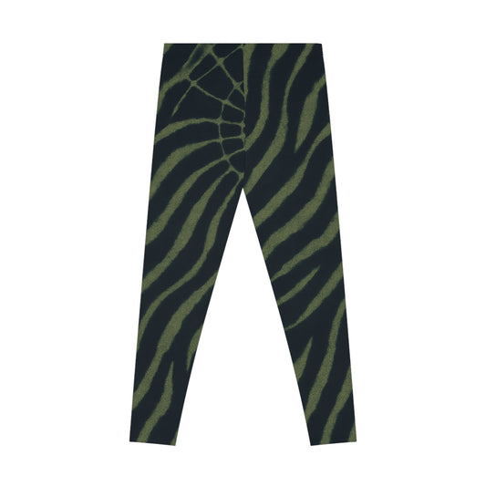 Wild Jungle Print Stretchy Leggings, Yoga, Acrobatics, Yoga, Acroyoga - Batik, Tie-Dye - unisex -turquoise
