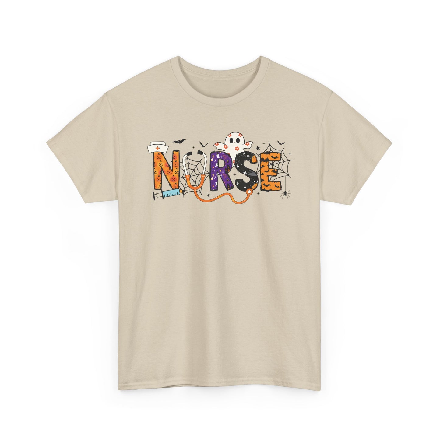Nurse Graphic Tee, Funny T-Shirt for Nurses, Great Gift for Healthcare Workers, Nursing Student Apparel, Halloween-Themed Nursing Shirt
