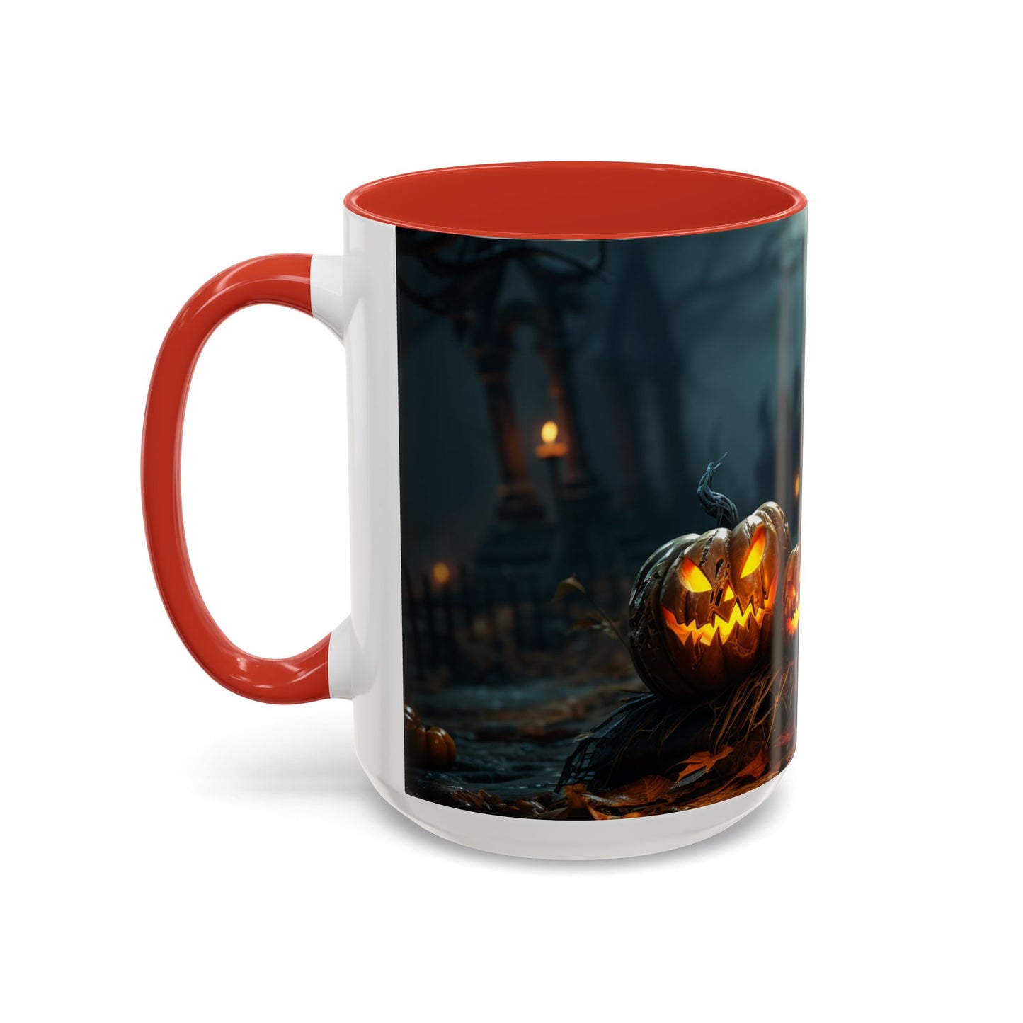 Halloween Pumpkin Accent Coffee Mug, Spooky Decor for Fall, Perfect Gift for Halloween Lovers, Seasonal Drinkware, Gift for Halloween Day