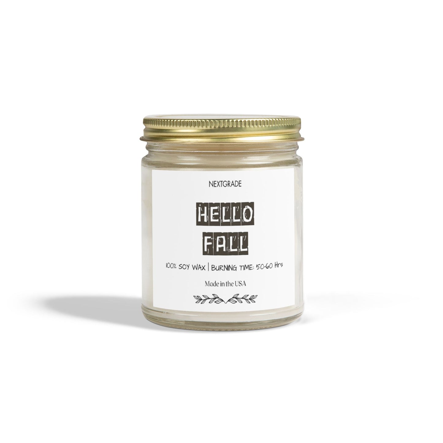 Hello Fall Scented Candle, Gift For Friend, Warm & Cozy Autumn Aroma, Perfect for Home Décor, Gifts, Celebrations, Relaxation