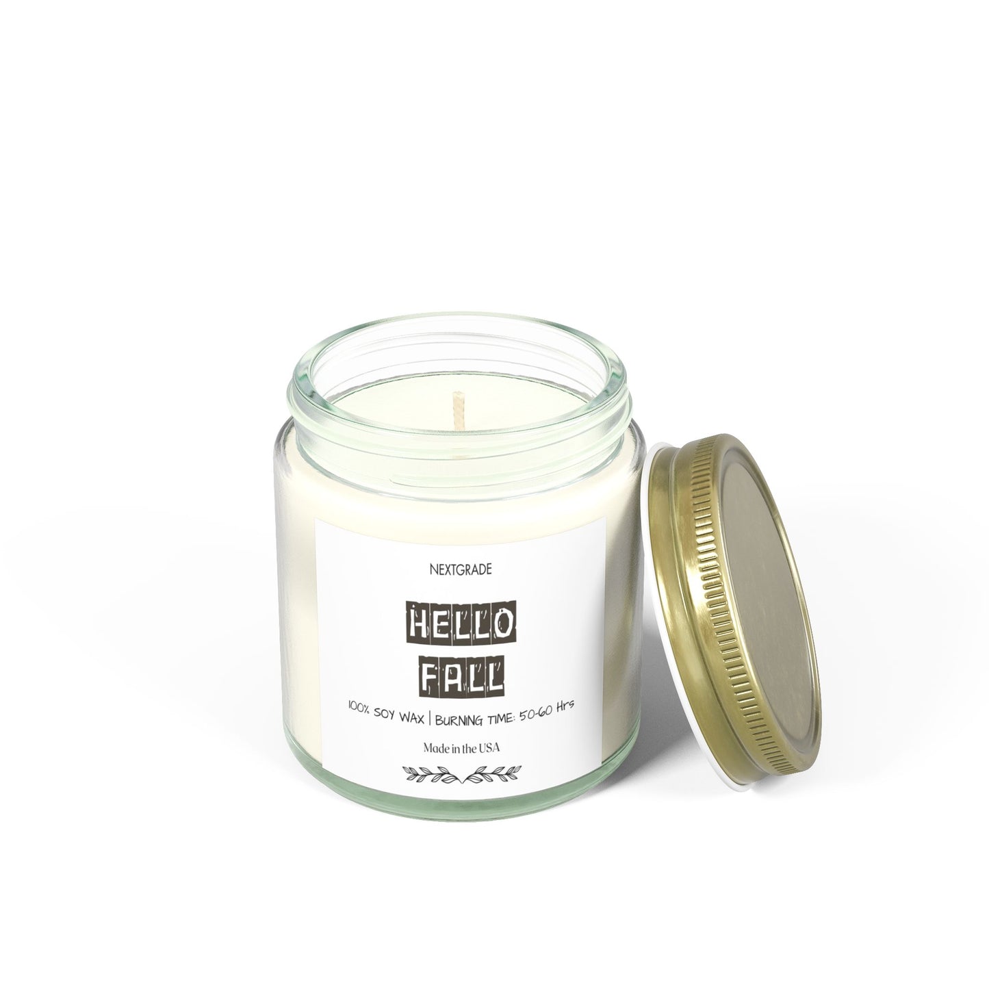 Hello Fall Scented Candle, Gift For Friend, Warm & Cozy Autumn Aroma, Perfect for Home Décor, Gifts, Celebrations, Relaxation