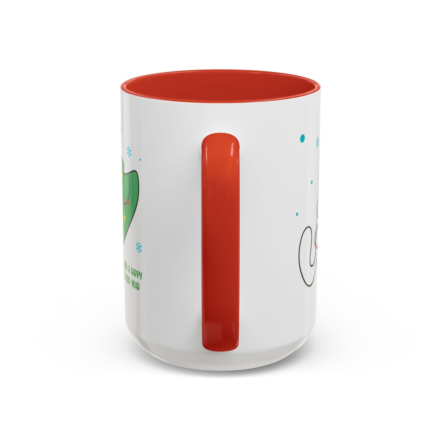Personalized Meowy Christmas Accent Mug, Funny Holiday Coffee Cup, Cat Lover Gift, Festive Drinkware, Christmas Decor, Personalized Mug