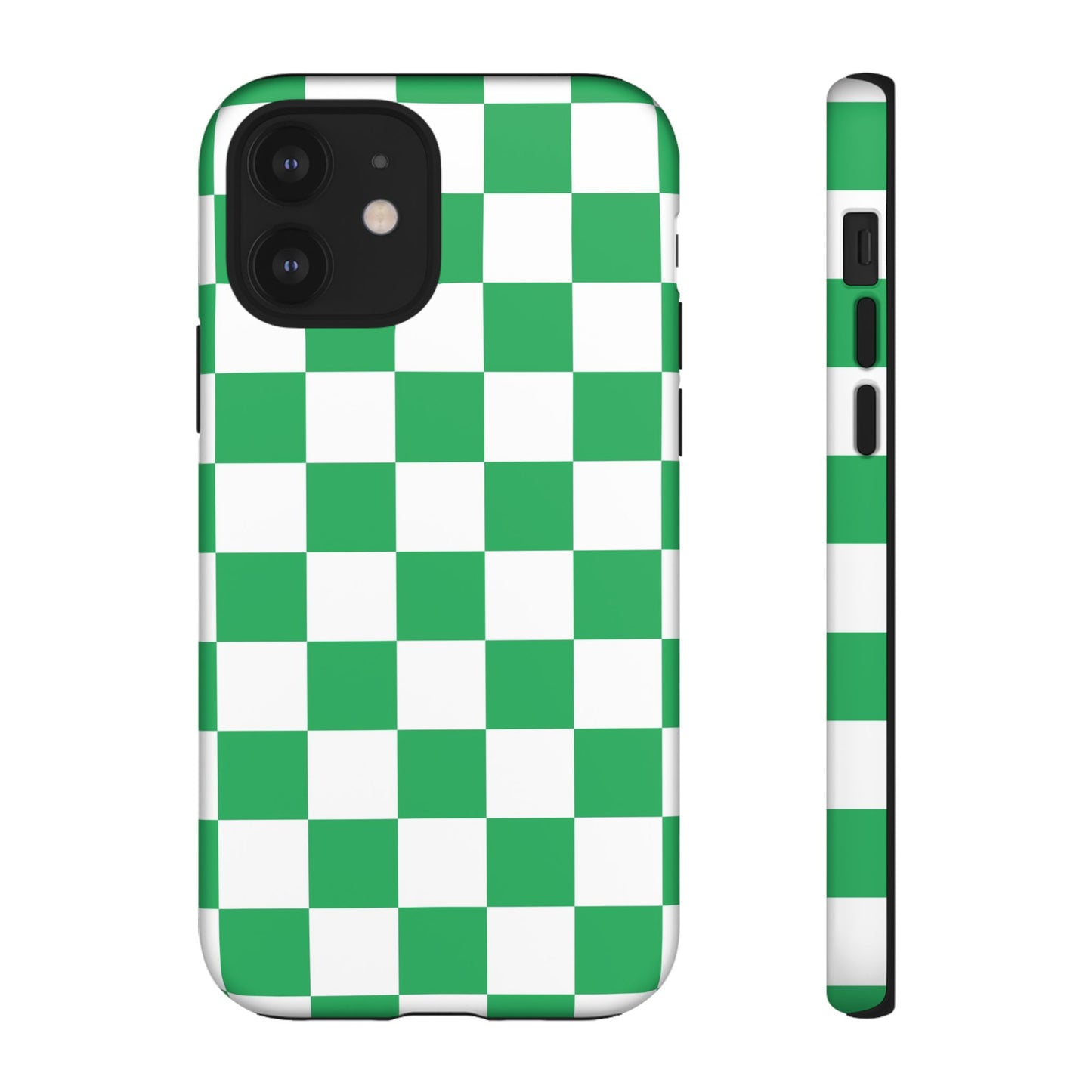 Green Checkerboard Phone Case, iPhone 17 Pro, 17, 16, 15, 14, 13, 12, 11, X, XR, XS MAX, Mobile Cover, Gift for Students, Phone Accessory