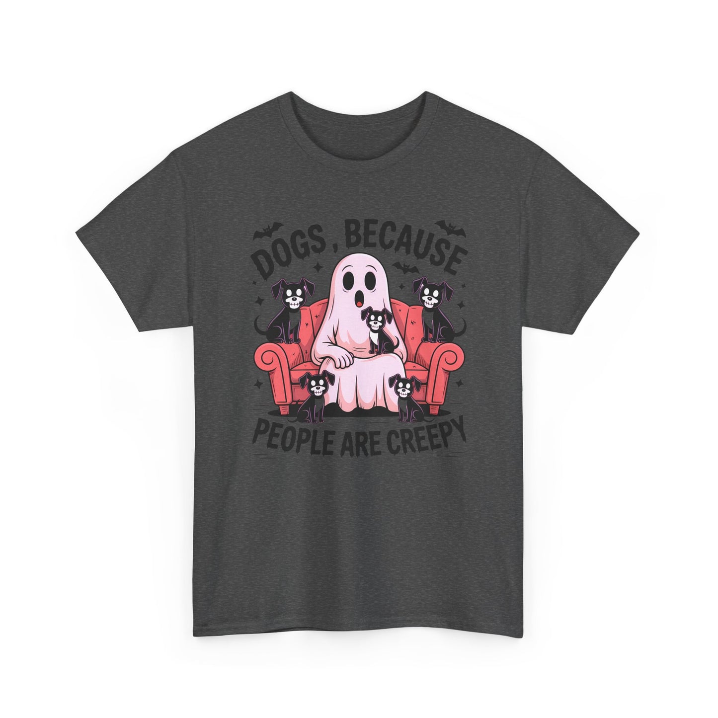 Cozy Ghost Dog Tshirt | Unisex Crewneck, Perfect for Pet Lovers, Halloween, Fall Fashion, Gifts for Dog Owners