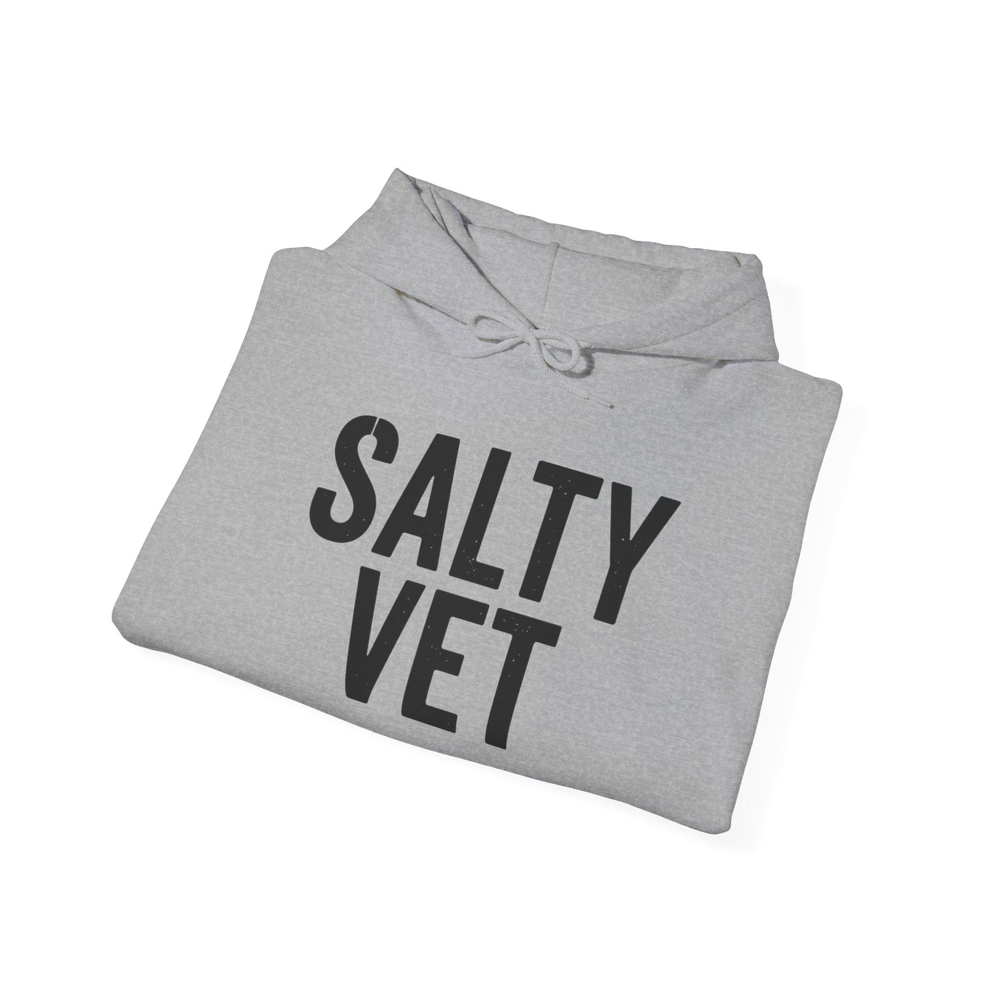 Salty Vet Hooded Sweatshirt, Cozy Unisex Hoodie for Veteran, Perfect Gift for Vets, Veterinarians, Casual Wear