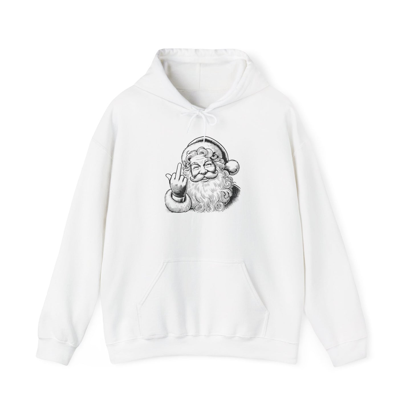Funny Sassy Santa Hoodie, Funny Unisex Heavy Blend Sweatshirt, Christmas Gift, Holiday Apparel, Quirky Winter Wear, Casual Cozy
