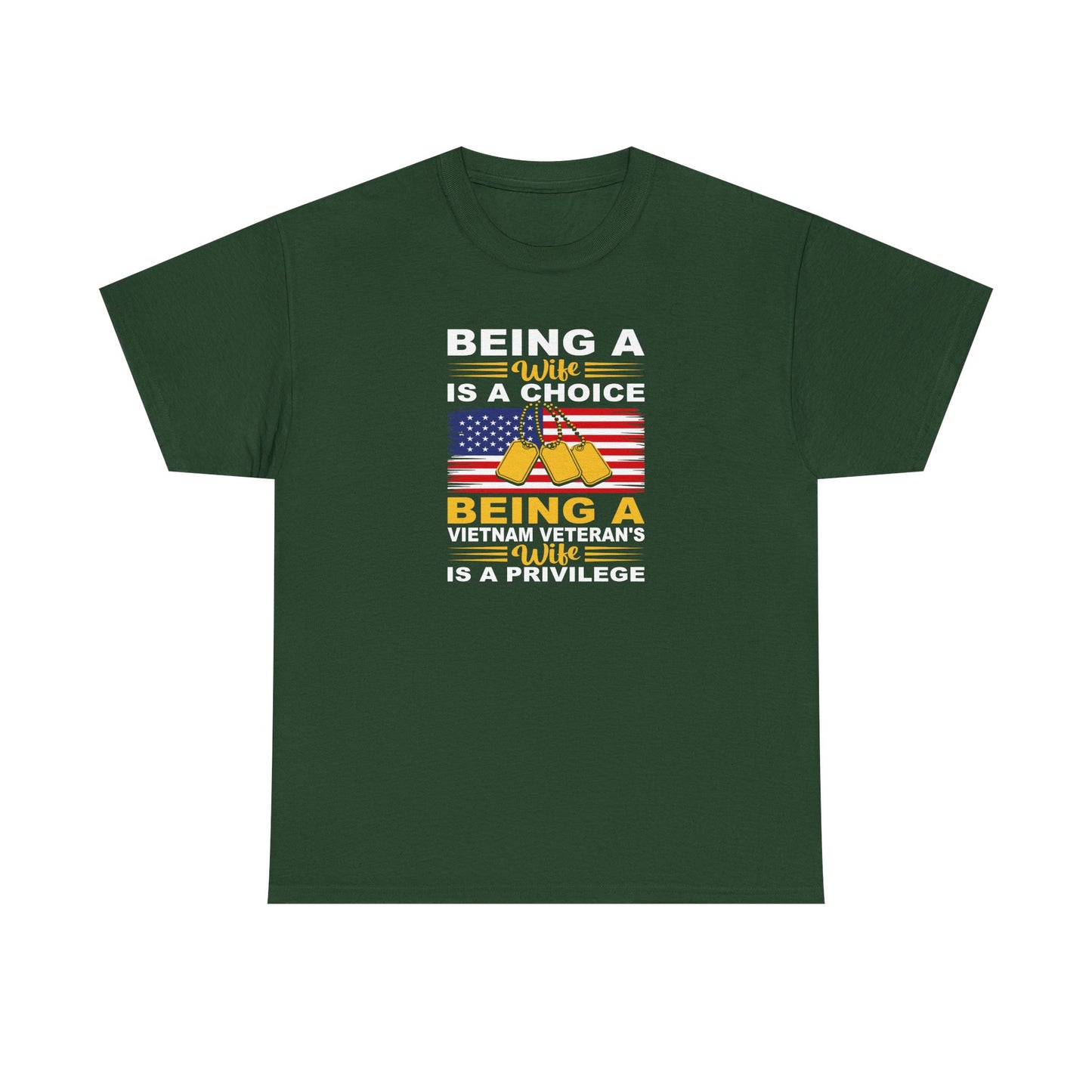 Vietnam Veteran Tribute Cotton T-Shirt, Patriotic T-Shirt, Veteran's Day Gift, Military Pride Apparel, Memorial Day Tee