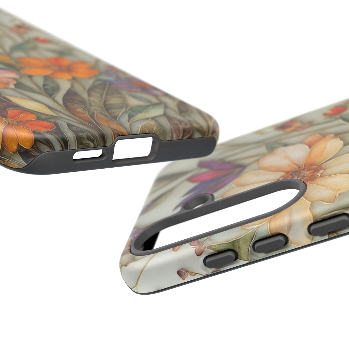 Phone case For iPhone & Samsung, Wildflower Mosaic MagSafe iPhone Case: Botanical Floral Design iPhone