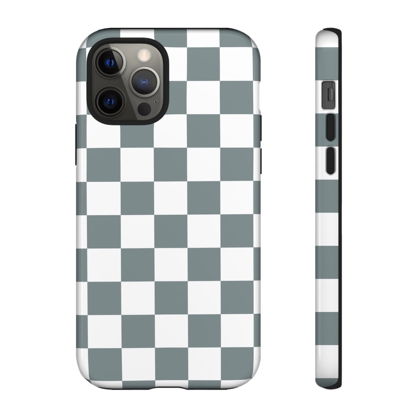 Stylish Checkerboard Phone Case, Durable Phone Cover, Unique Gift, iPhone 17 Pro, 17, 17 Air, 16, 15, 14, 13, 12, 11, X, XR, XS MAX
