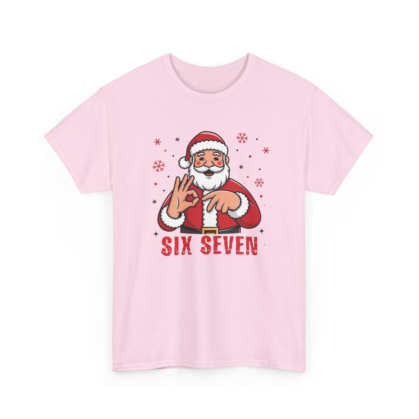 Six Seven Santa Funny Christmas T-Shirt  Humorous Holiday Tee for Men & Women | Trendy Santa Graphic Shirt | Gift for Friends