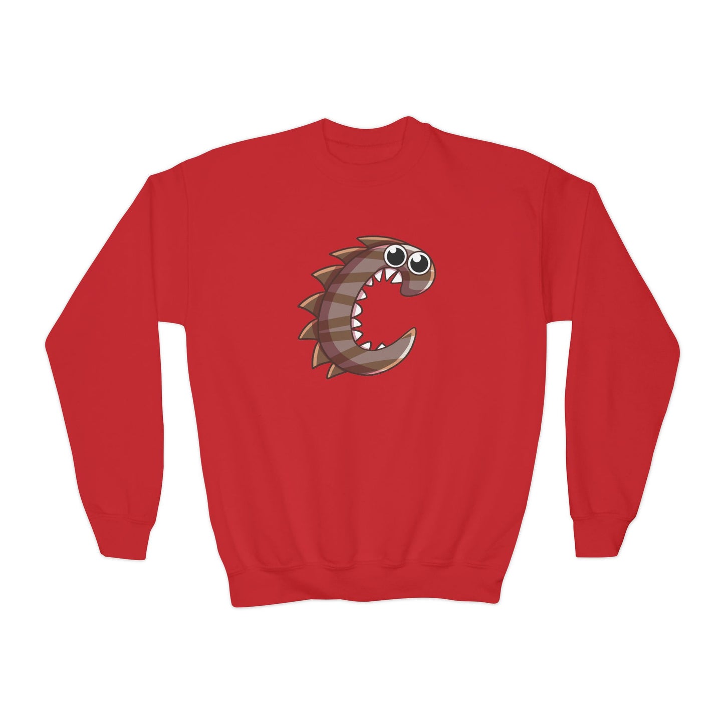 Cute Fish Graphic Youth Crewneck Sweatshirt, Fun Gift, Cozy Wear, Casual Style, Perfect for Kids, Name Initial Sweatshirt, Birthday Gift