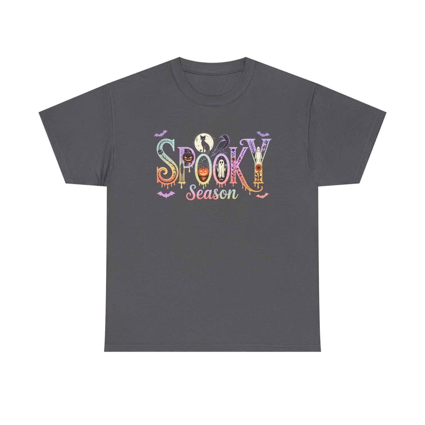 Spooky Season Unisex Cotton Tee | Halloween T-Shirt, Fall Fashion, Gift for Her, Unisex Shirt, Autumn Outfit, Halloween tshirt