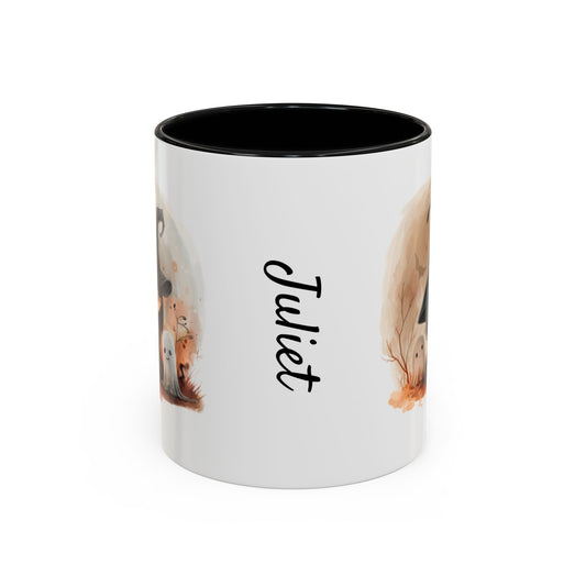 Personalized Witch Coffee Mug, Personalized Halloween Mug, Cute Witch Gift, Fall Decor, Coffee Cup for Kids