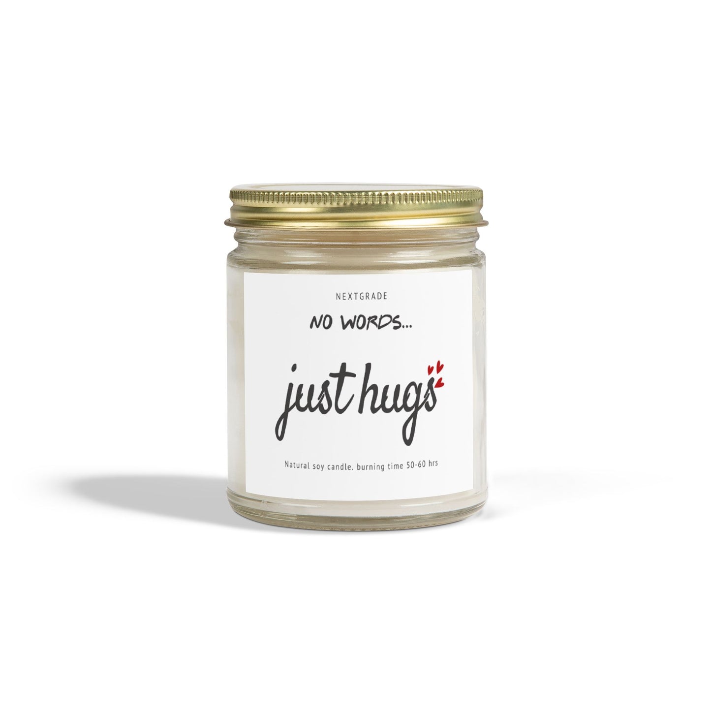 Gifts for Loss of Loved One, 9oz Lavender Scented Soy Wax Candle, No Words Just Hugs, Think of You, Condolence, Get Well Candle for Women