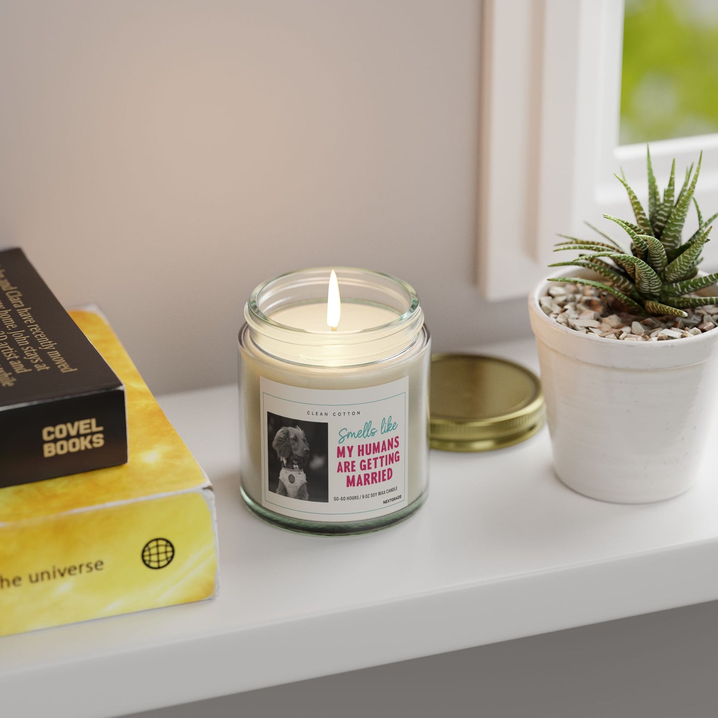 Wedding Scented Candle, Perfect for Engagements, Bridal Showers, Home Decor, Pet Lovers, Unique Gift Idea